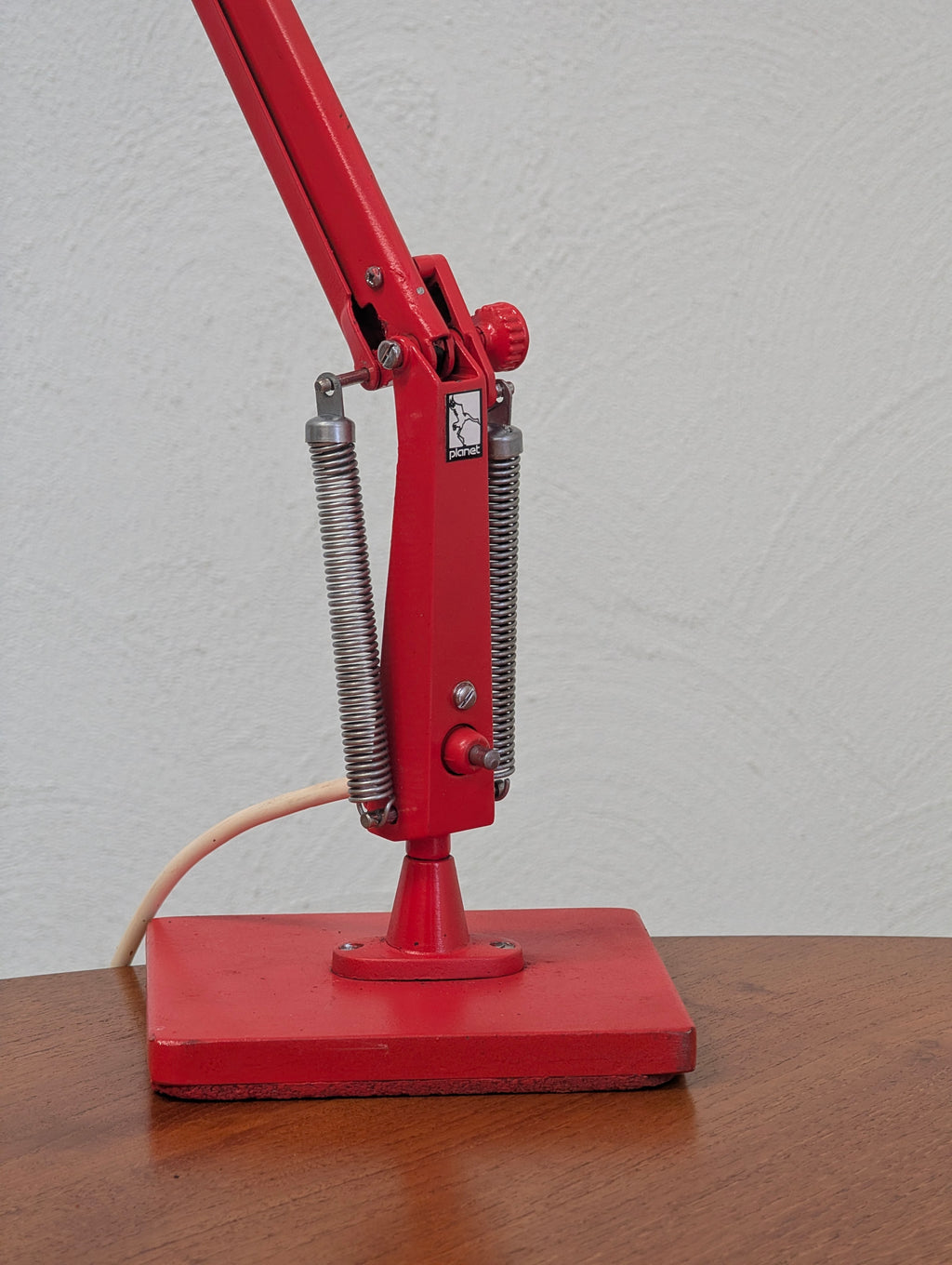 Retro Red 'Studio K' Task Lamp by Planet Lighting