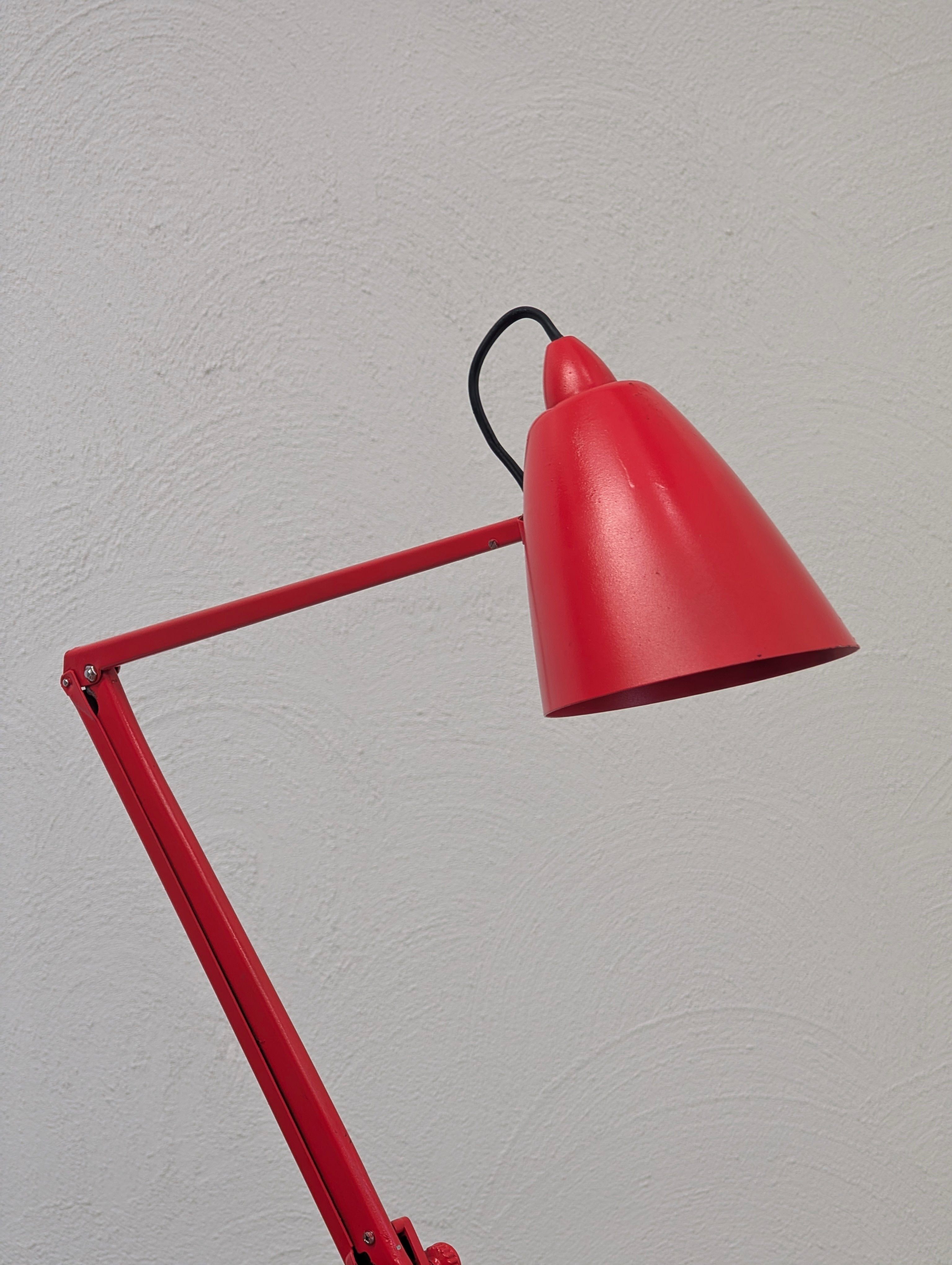 Retro Red 'Studio K' Task Lamp by Planet Lighting
