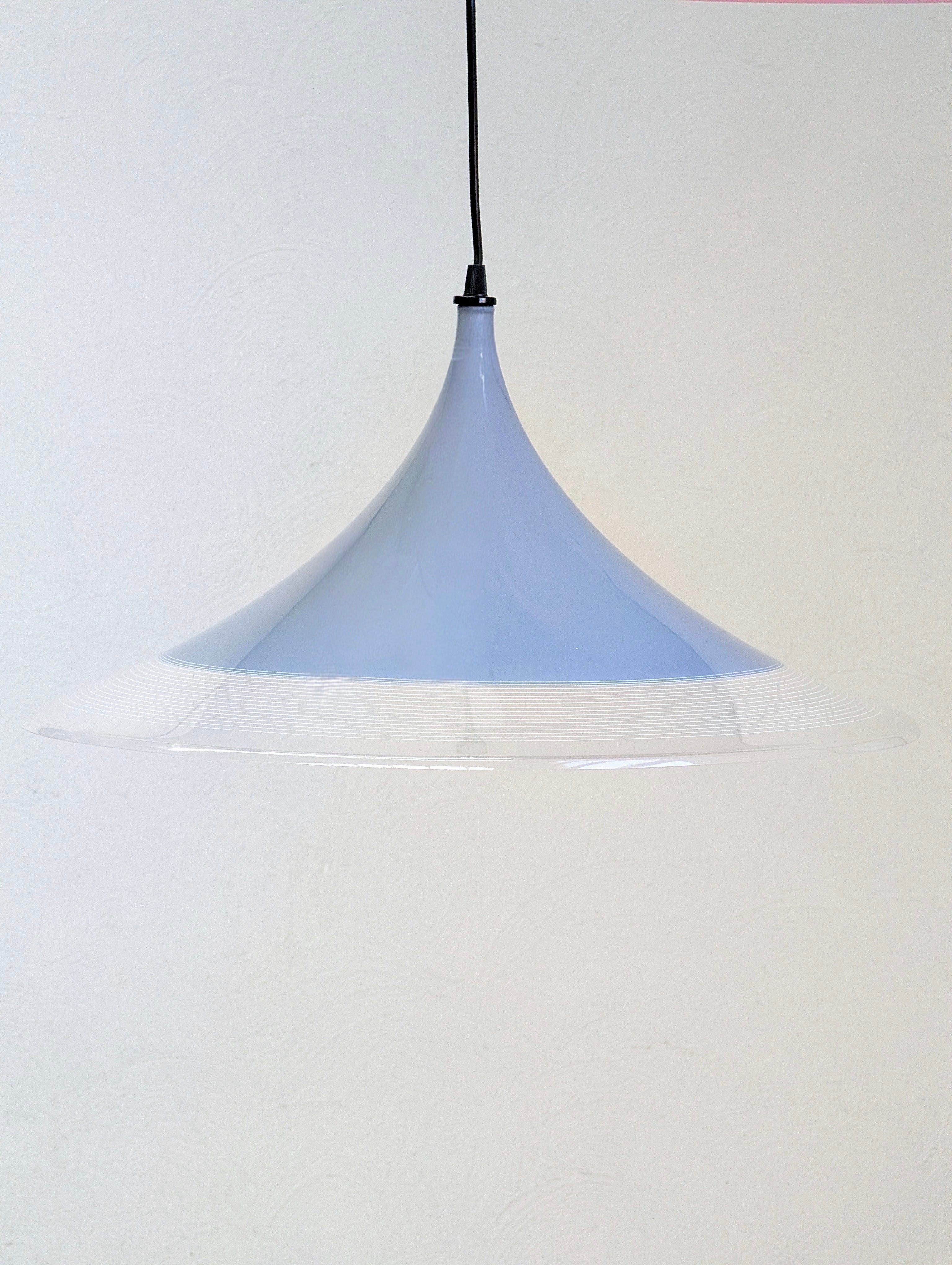 Meblo for Harvey Guzzini Blue 'Albatross' Pendant Light