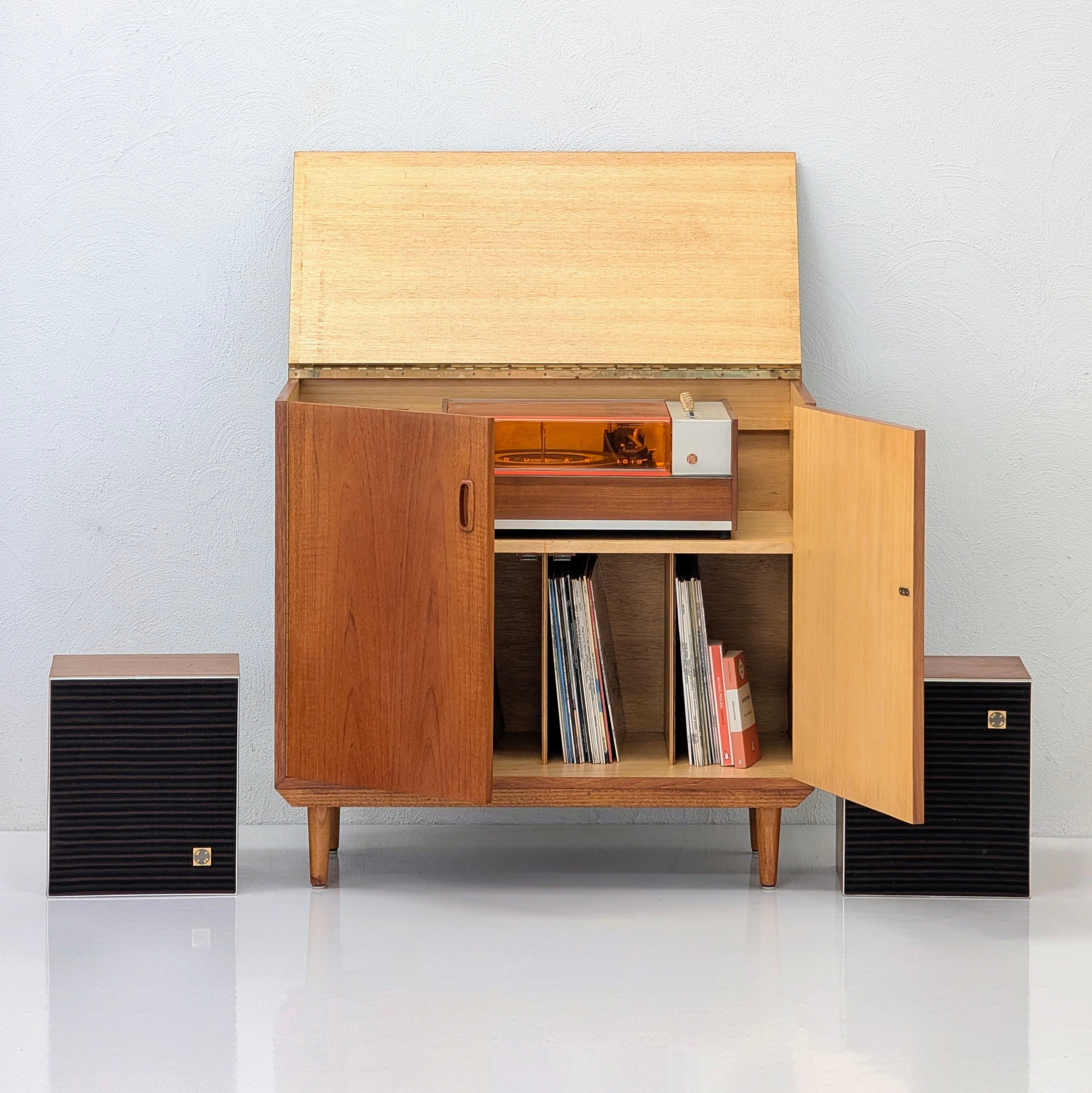 Mid-Century Modern Teak LP Cabinet