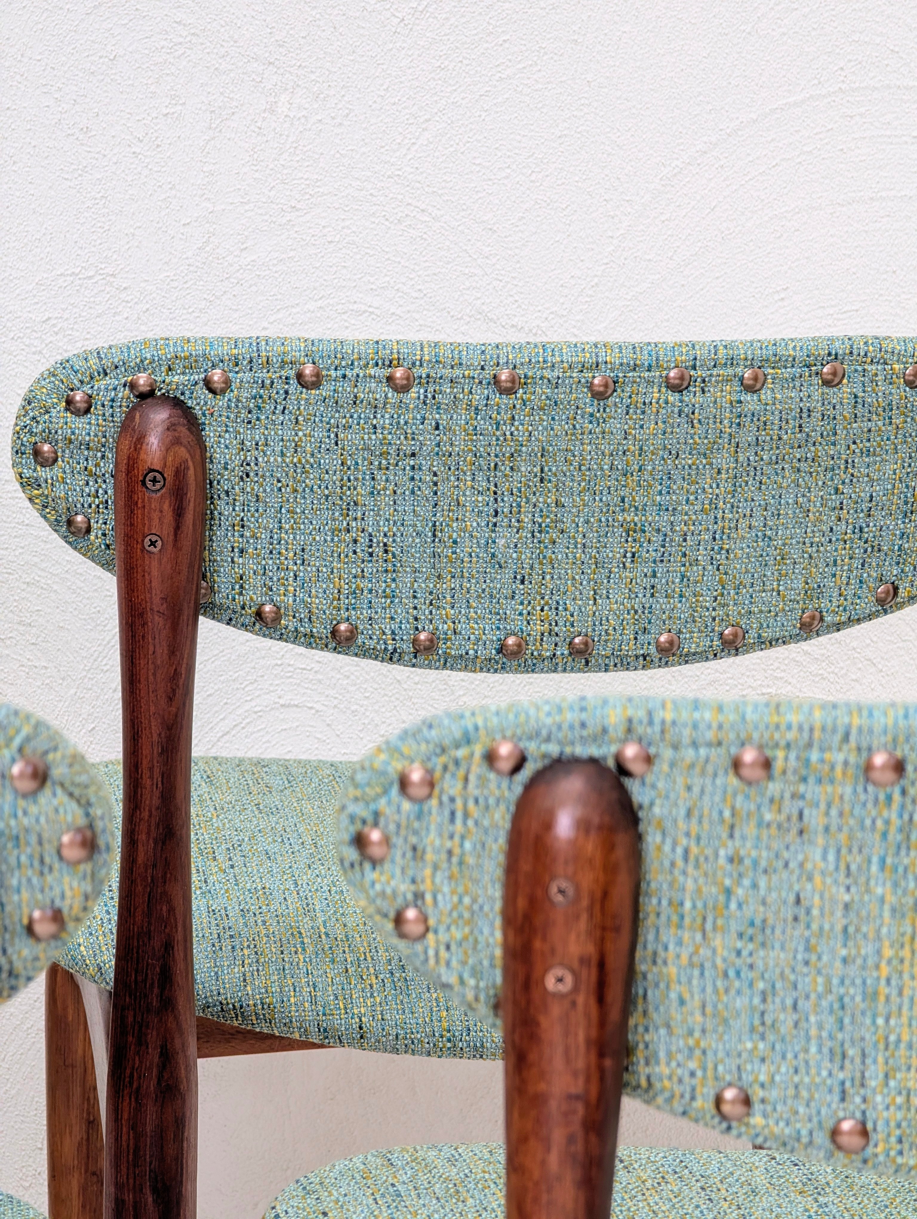 Chatley Matchstick Dining Chairs | Restored c1965 | Zepel FibreGuard