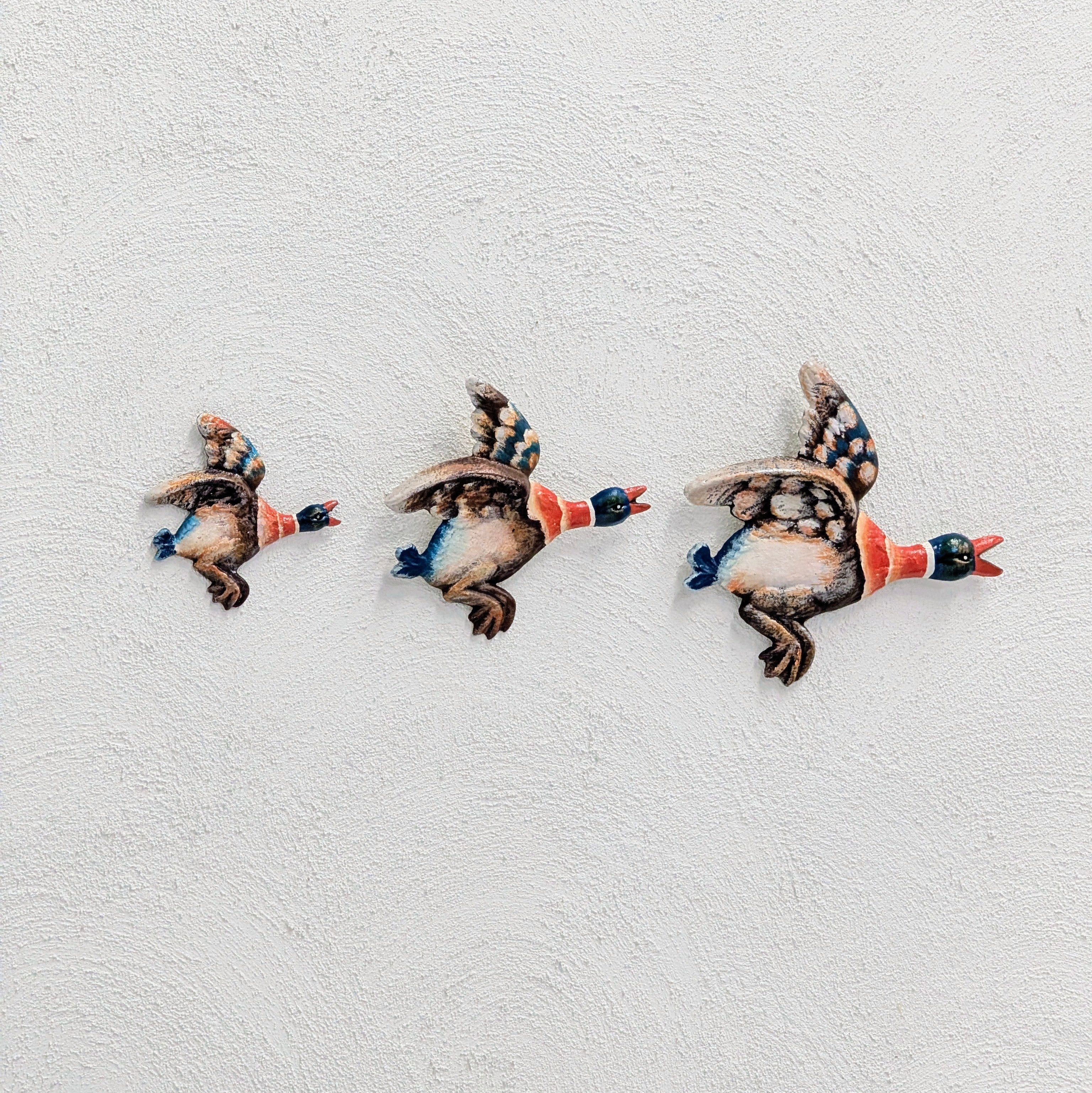 Vintage 1936 Beswick-Style Graduated Flying Mallards | Set of 3