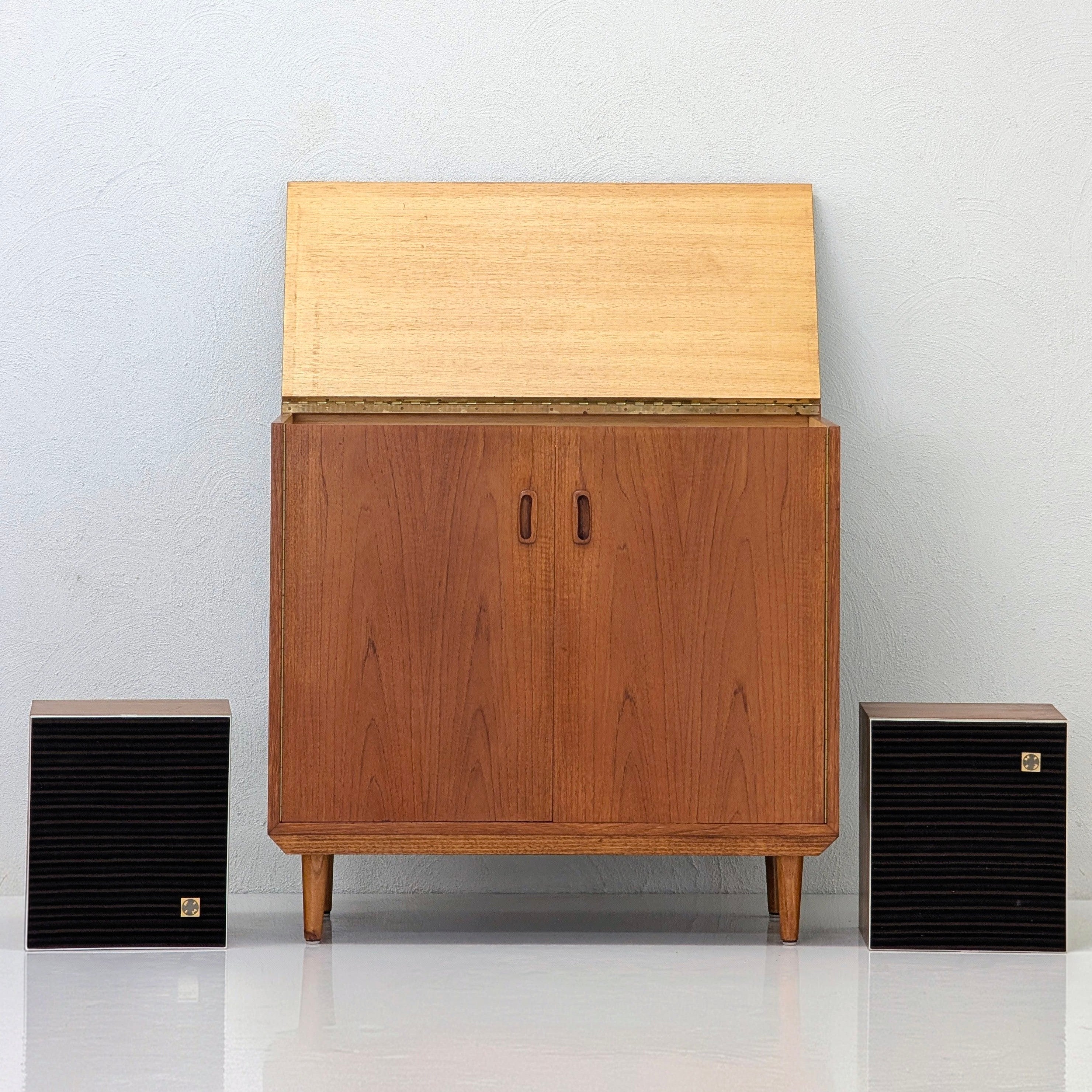 Mid-Century Modern Teak LP Cabinet