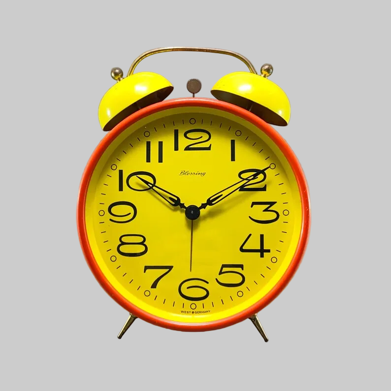 1970s West German Wedgefield | Oversized Retro Alarm Clock