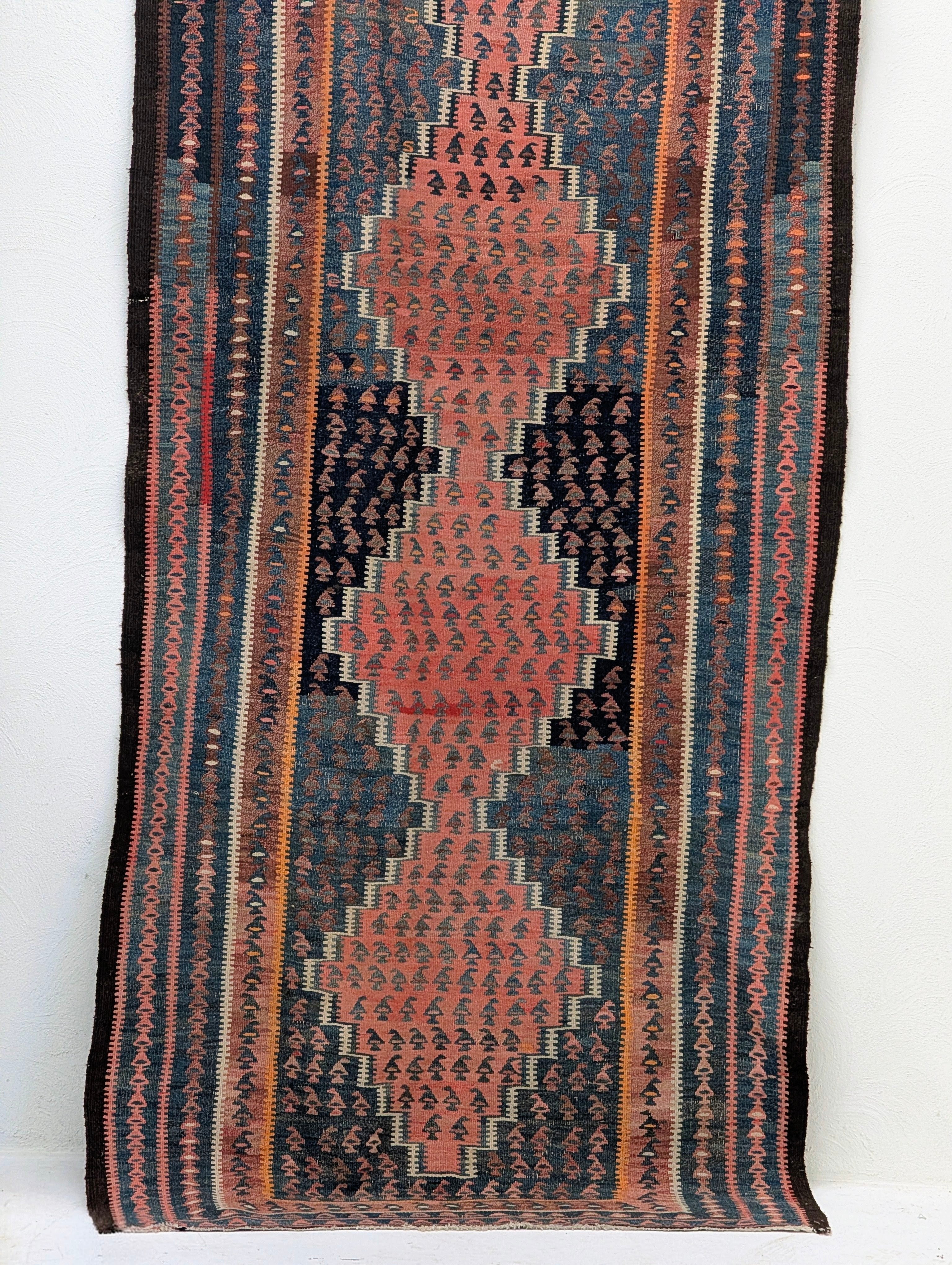 Vintage Cotton Kilim Runner
