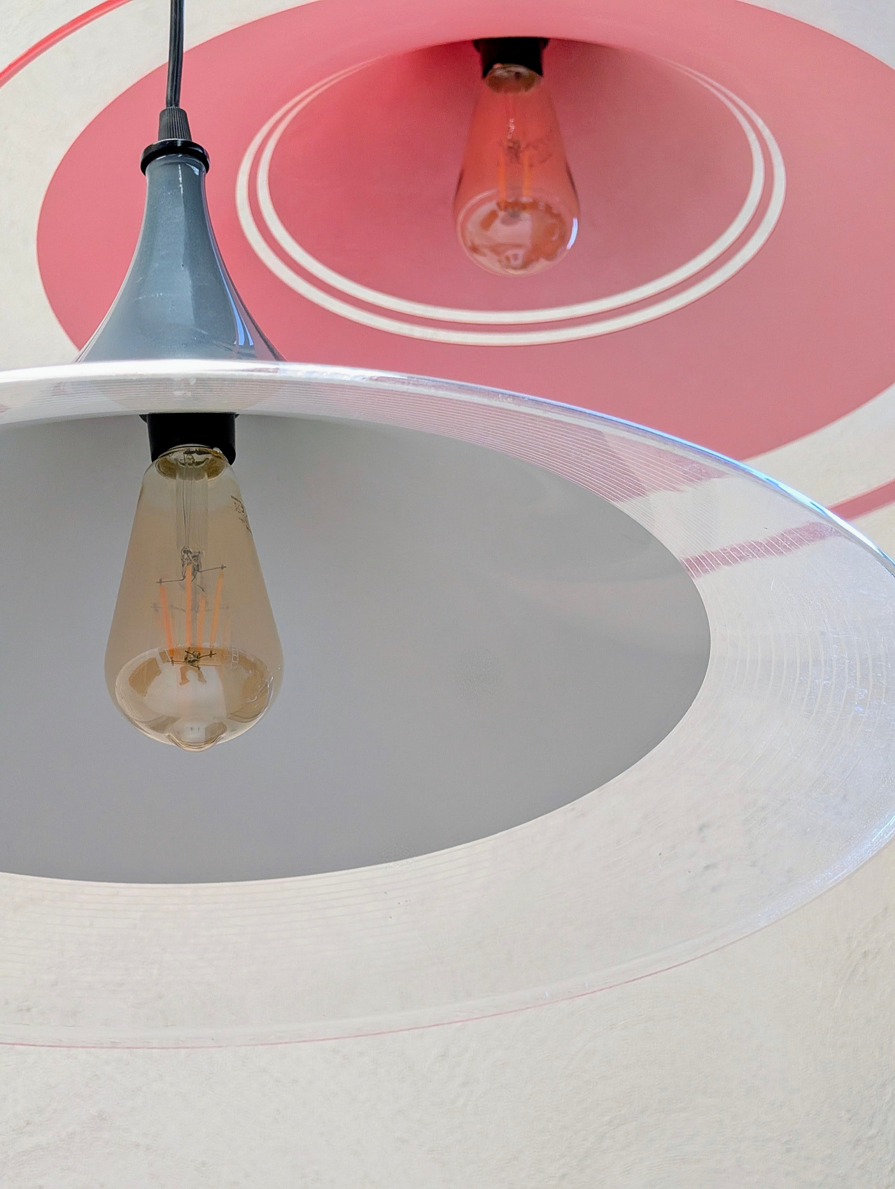 Meblo for Harvey Guzzini Blue 'Albatross' Pendant Light