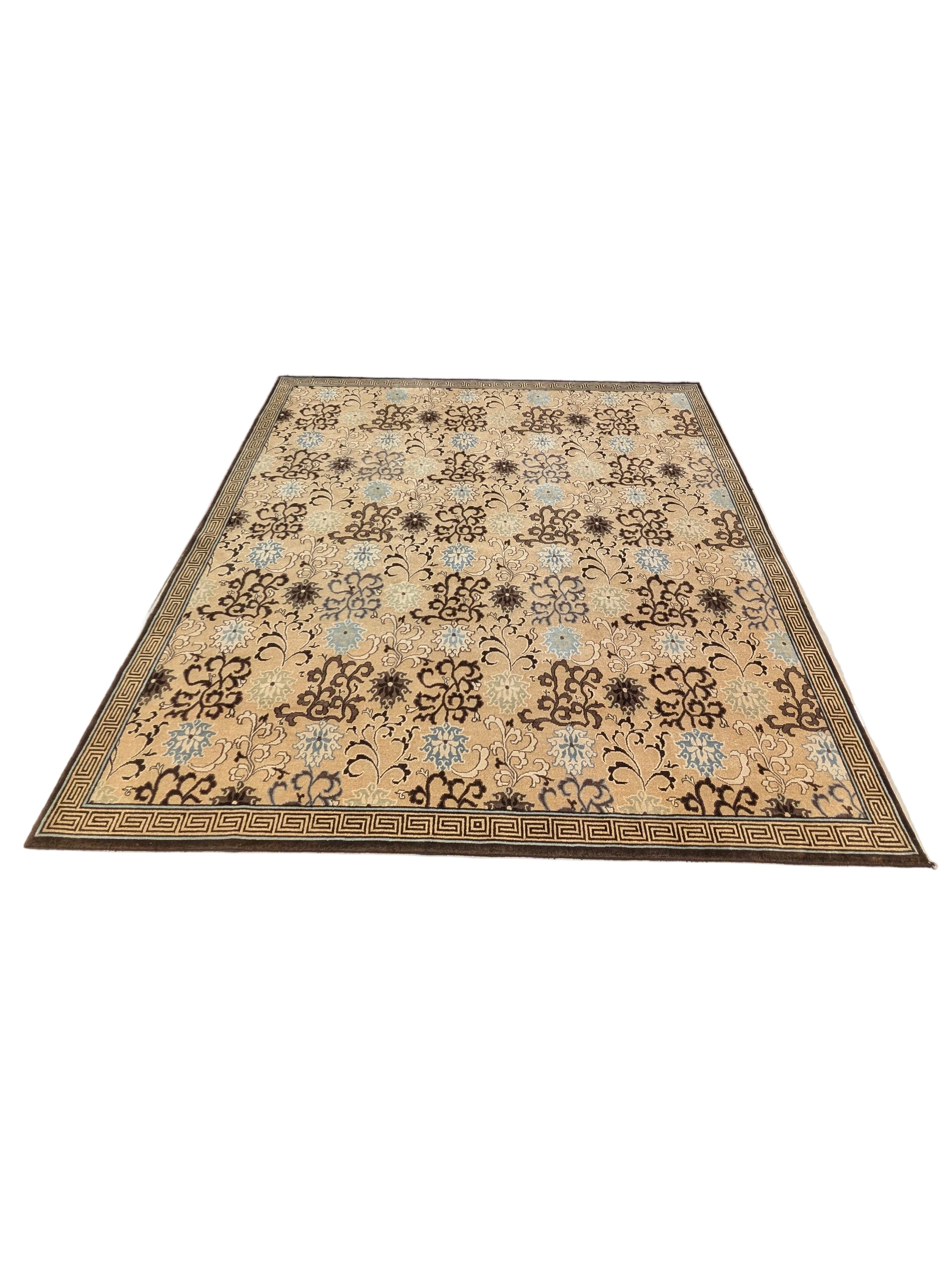 Monumental 3m Square Hali 'Himalayan' Rug Hand-Knotted Wool