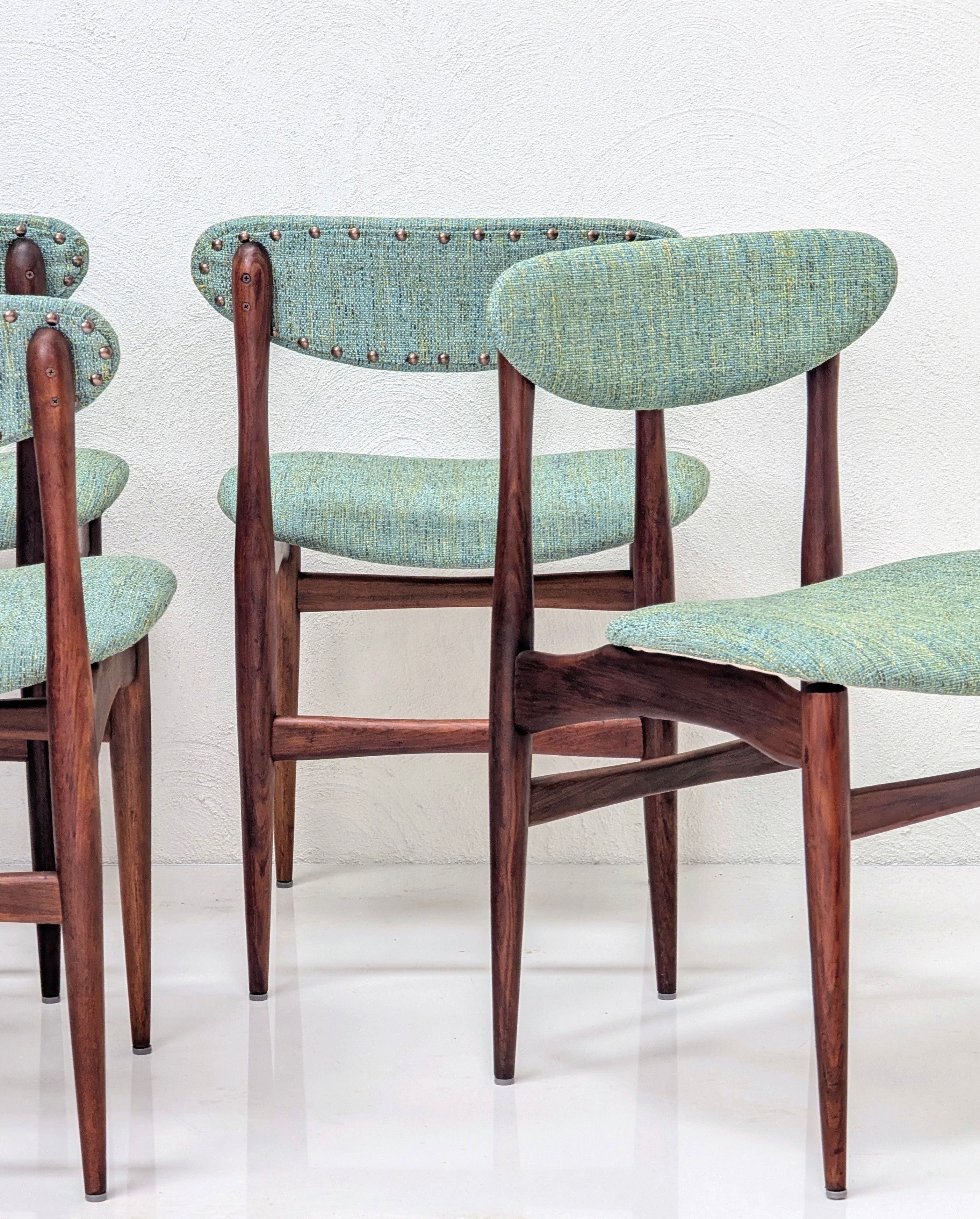 Chatley “Matchstick” Paddle Back Dining Chairs | Restored c1965 | Zepel FibreGuard