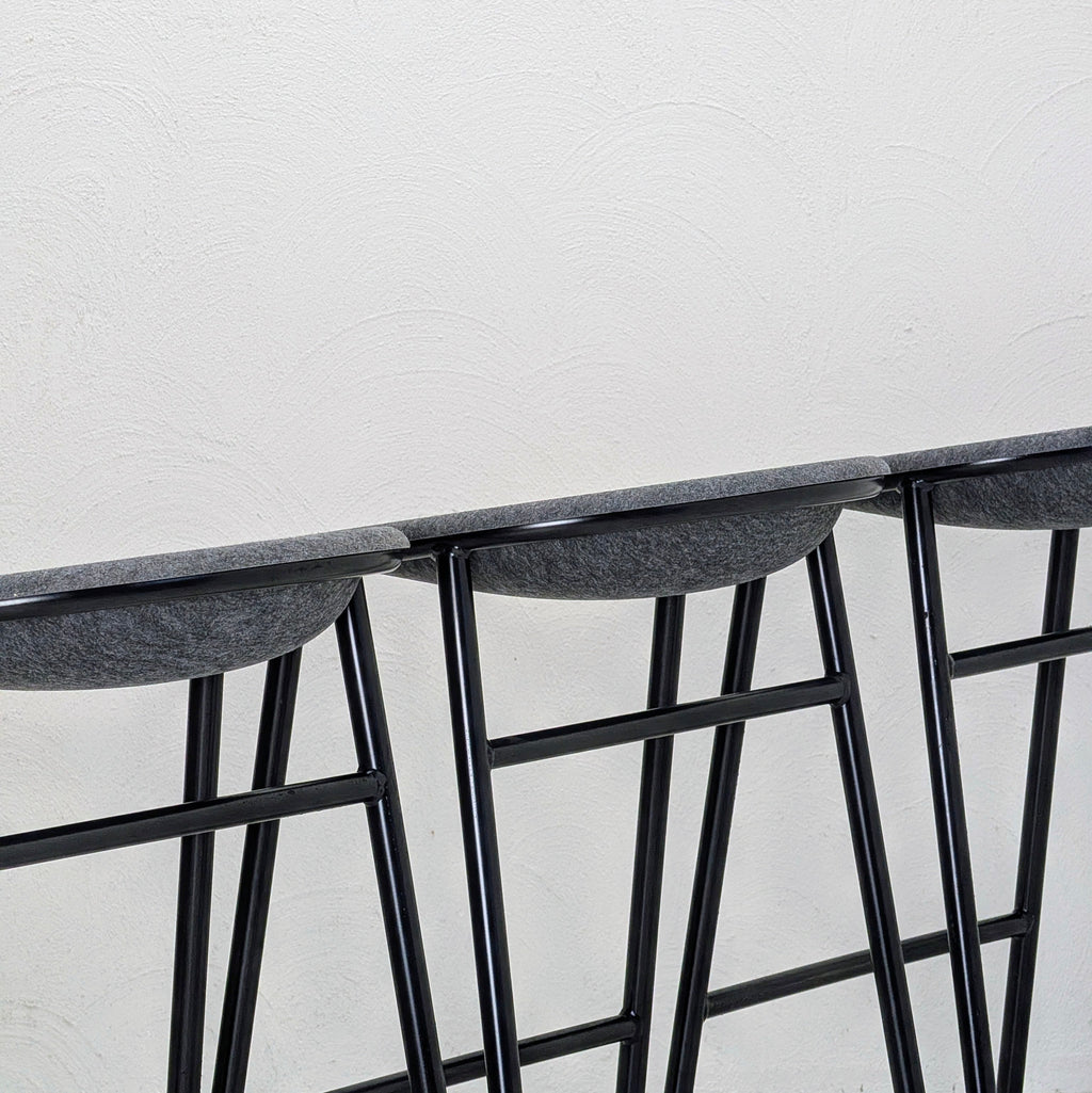 Set of 4 De Vorm LJ 3 PET Felt Bar Stools | Brand New Condition