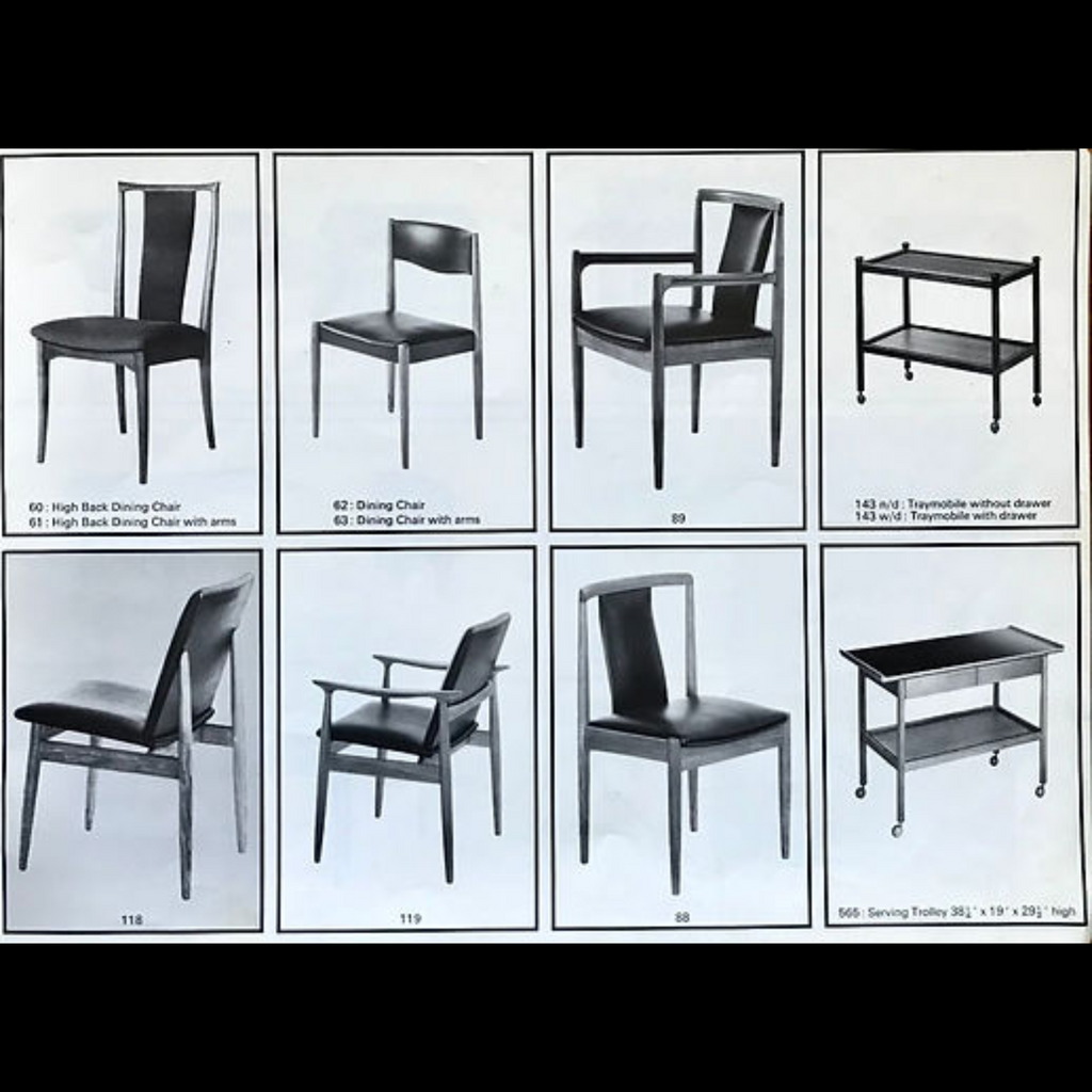 Restored Mid Century Modern Parker Dining Chairs | Model 62