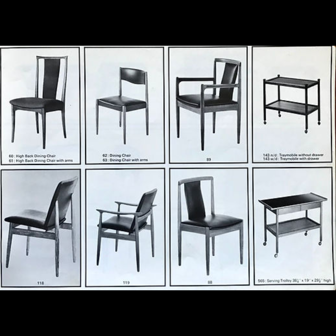Restored Mid Century Modern Parker Dining Chairs | Model 62