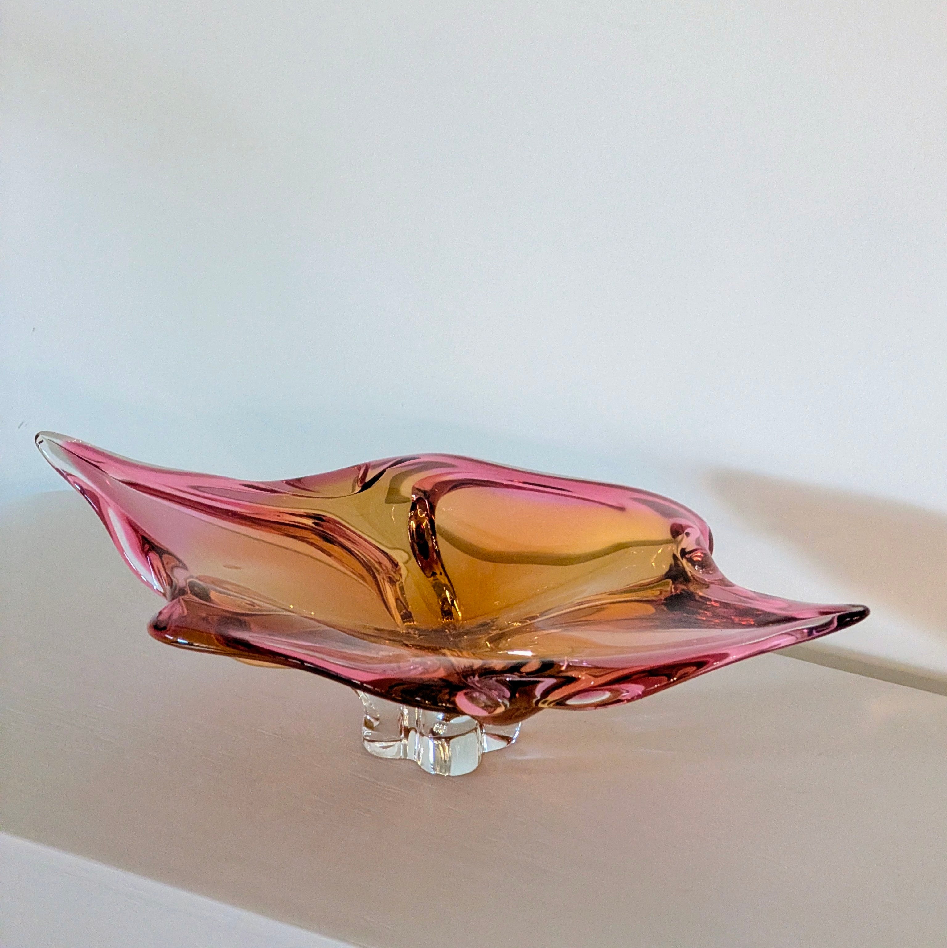 Bohemian Art Glass Bowl by Josef Hospodka | c.1960s