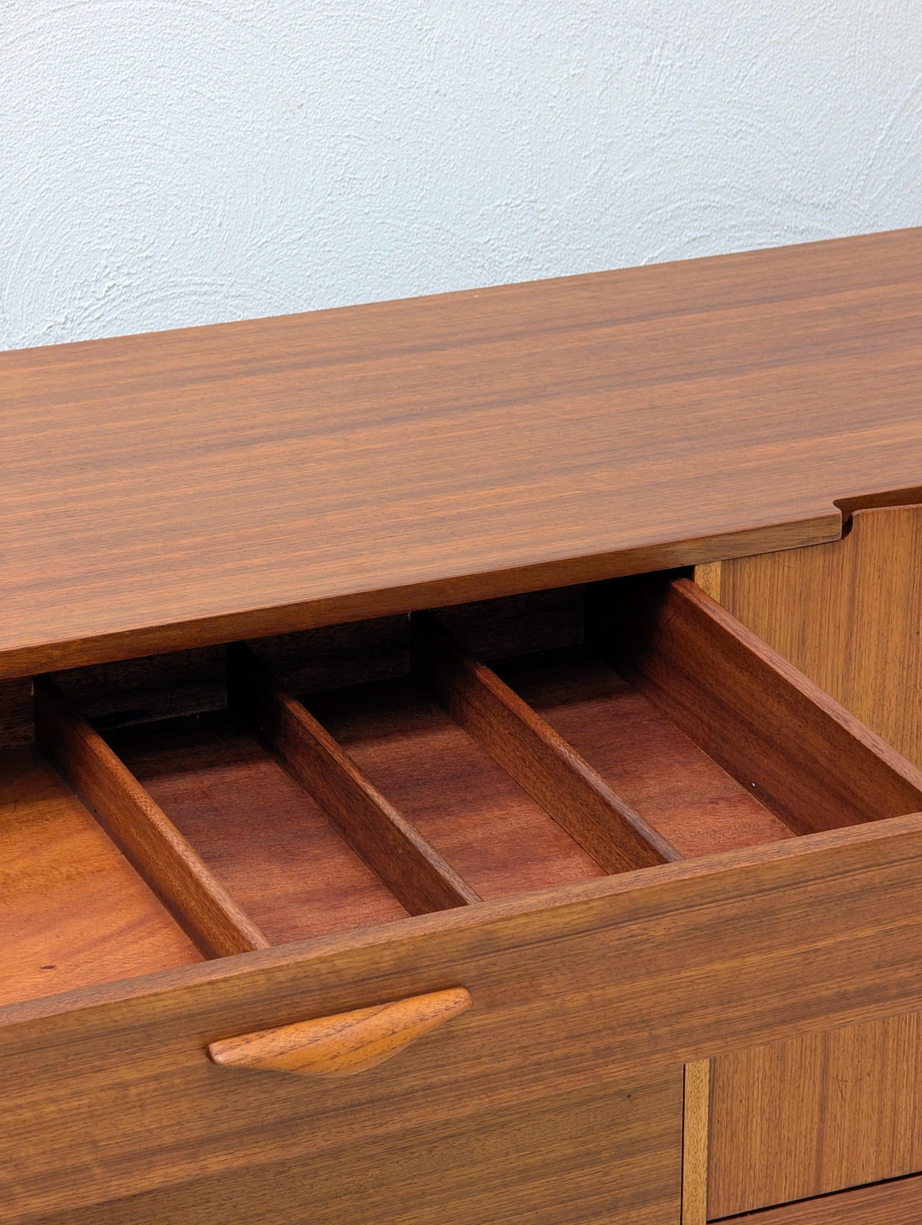 Restored Mid Century Modern Teak Sideboard by Nathan Furniture | UK c.1960s