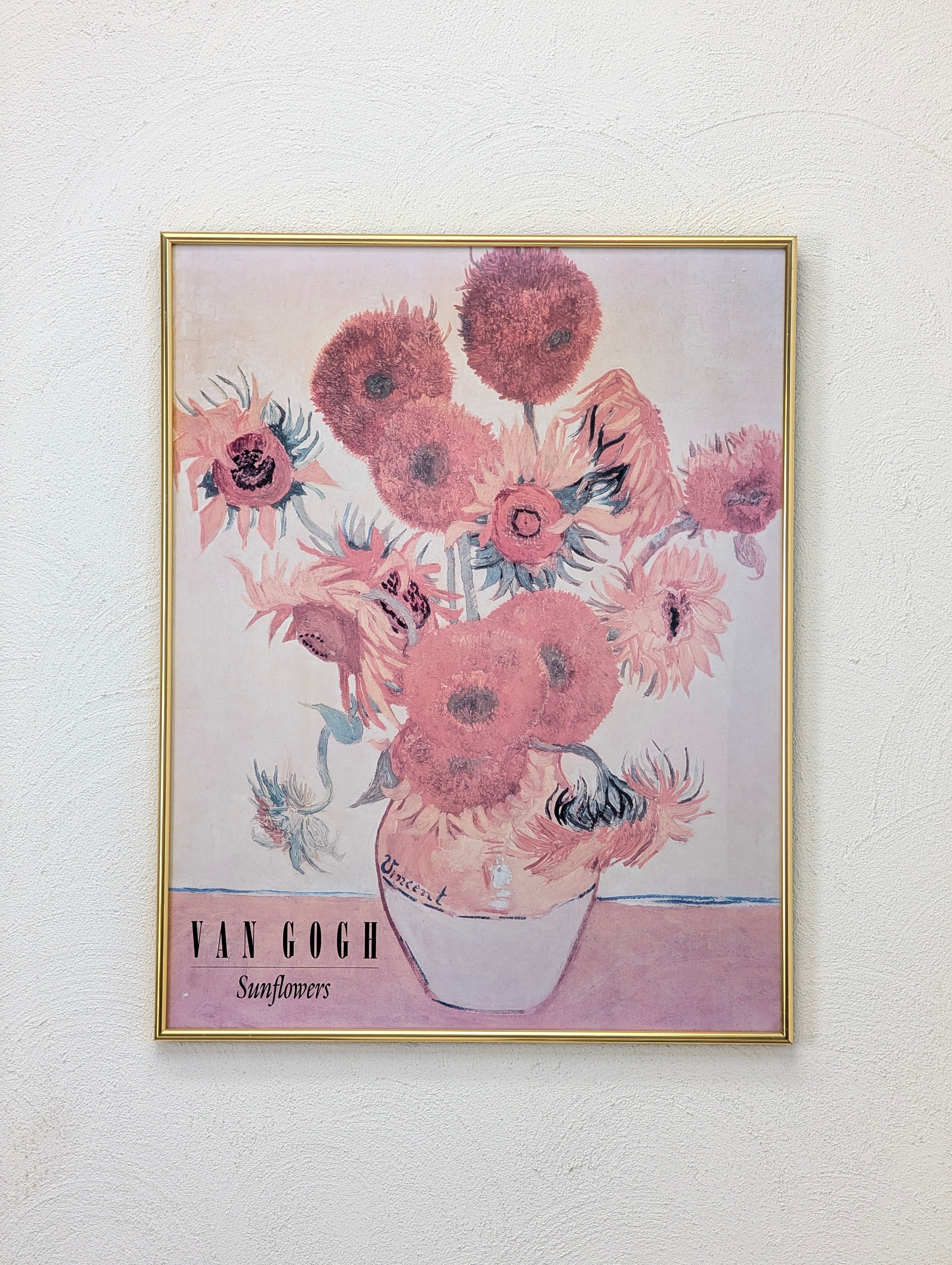Vintage Van Gogh Sunflowers Framed Print