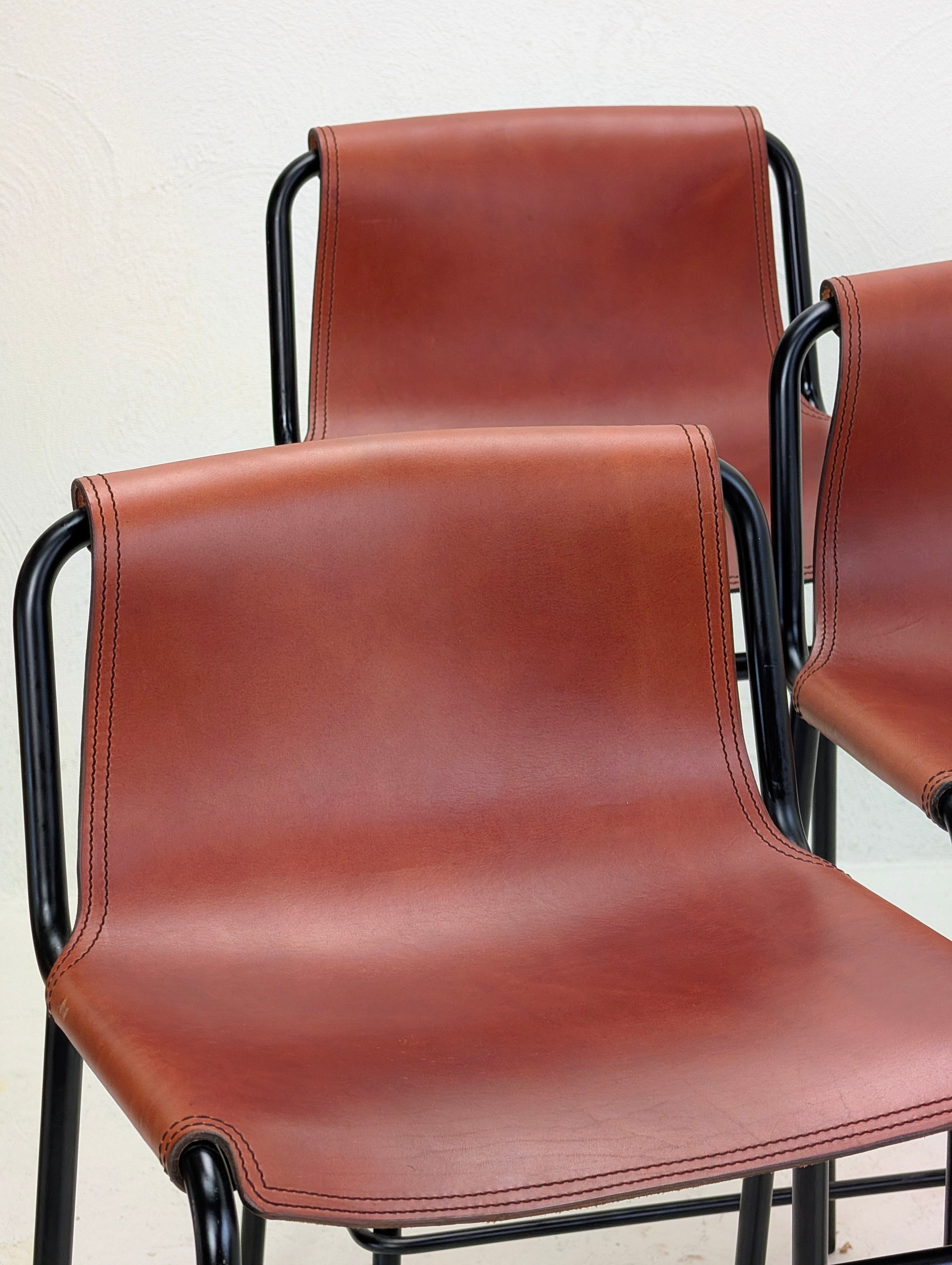 OX Denmarq September Bar Stool in Cognac Leather