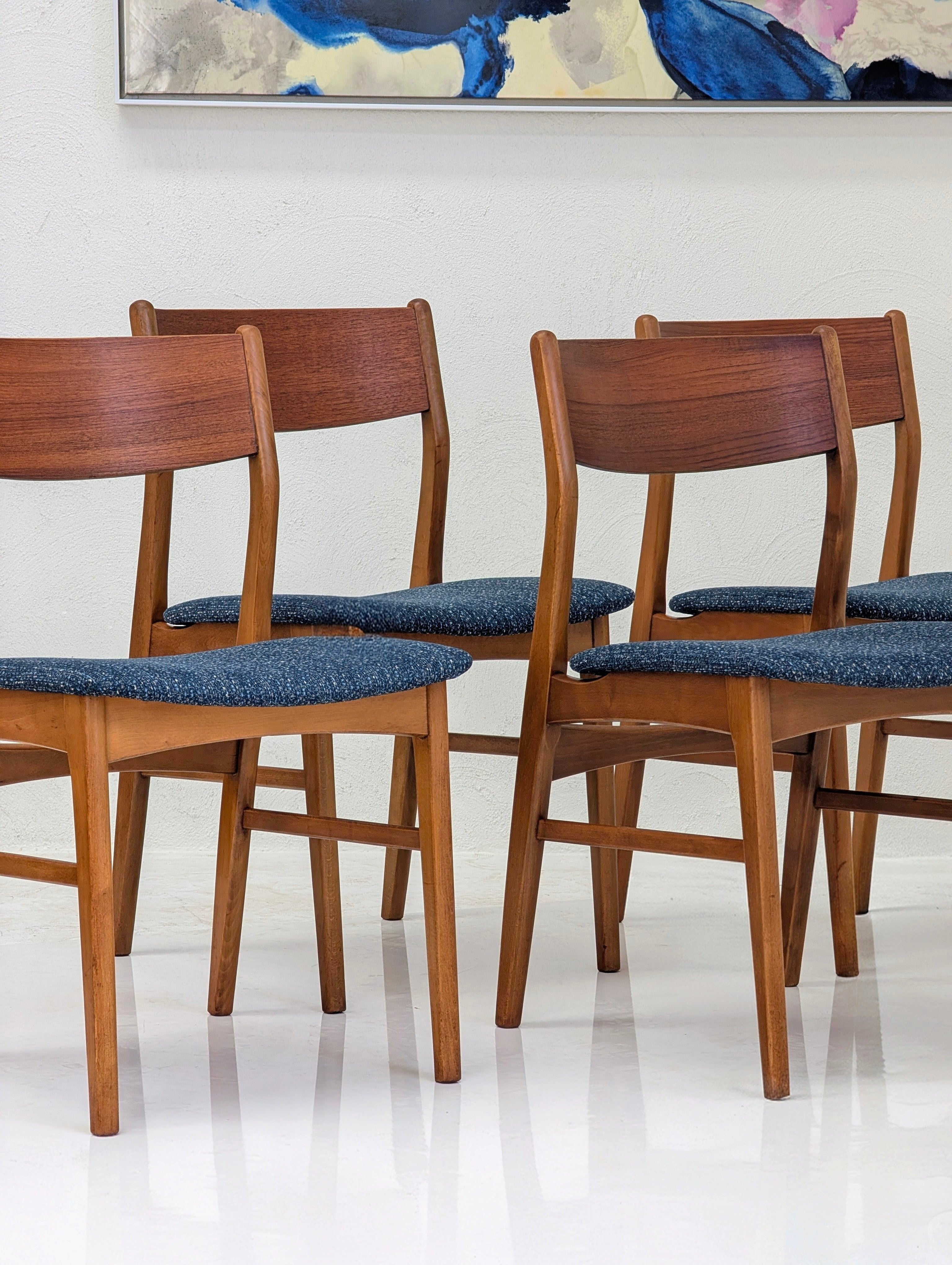 Set of Four Mid Century Modern Danish Dining Chairs | Circa 1960s