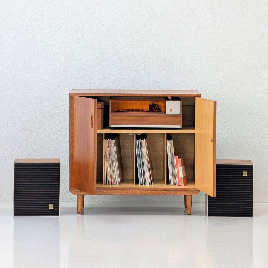 Mid-Century Modern Teak LP Cabinet