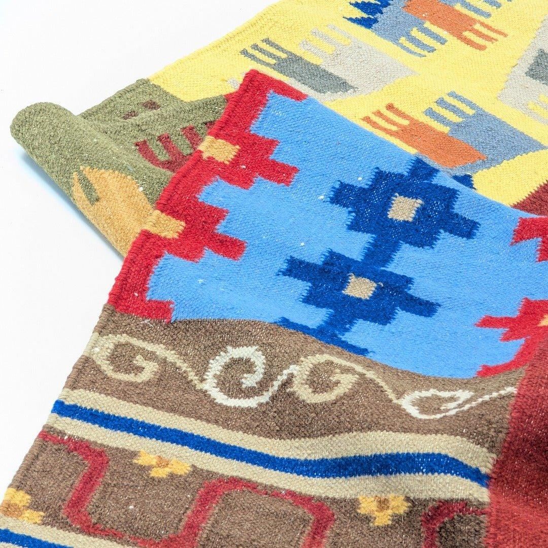 Vintage Turkish Patchwork Kilim Rug, an Anatolian Sampler of Feminine Symbols, c1970 - Fox & Wedge